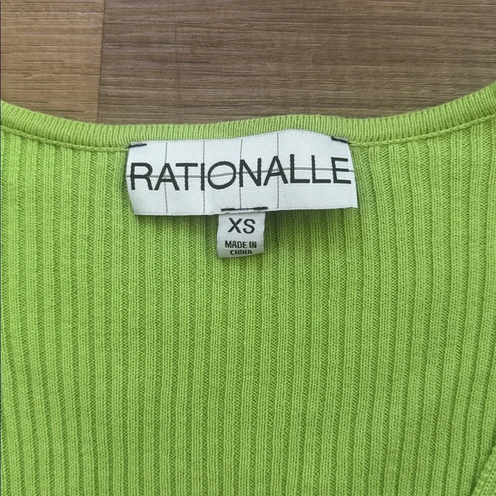Rationalle Clara knit ribbed cardigan tie front XS Garmentory - Picture 7 of 8